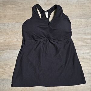 Flexees Black Racerback Top Size XL